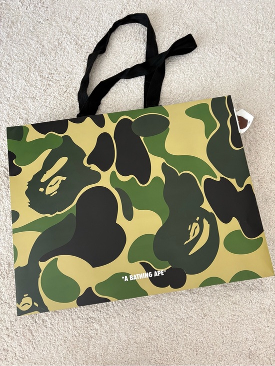Bape Other - BAPE ape Camouflage Gift Shopping Bag - Green Camo